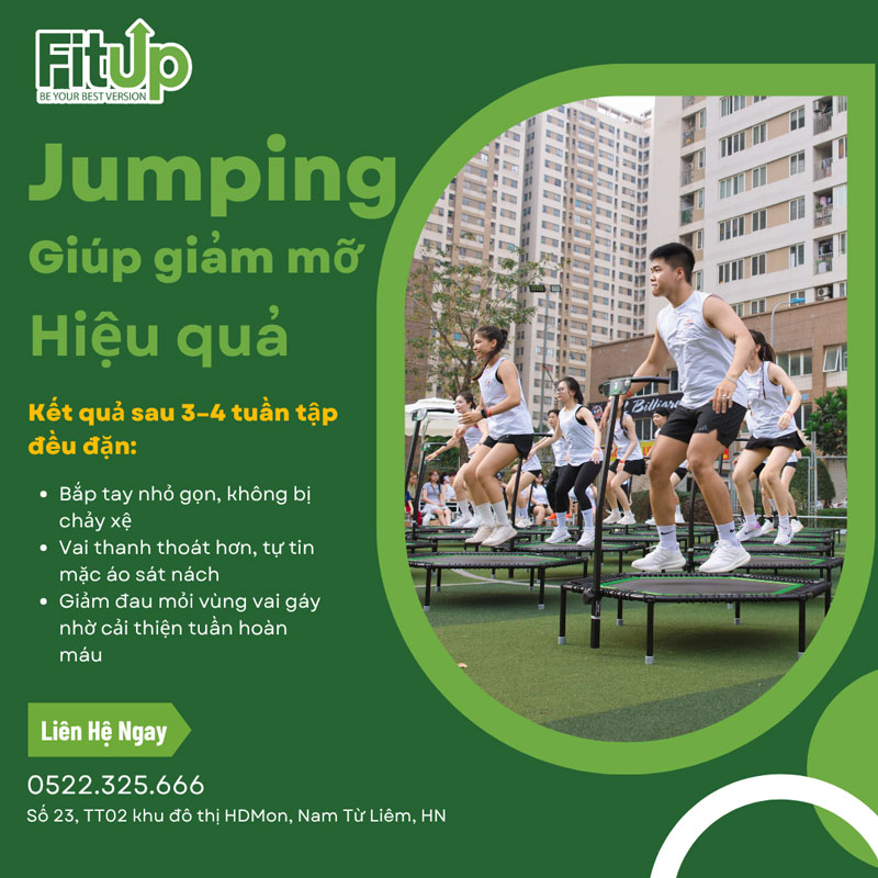 Jumping có giúp giảm mỡ “vai gáy – bắp tay” không?